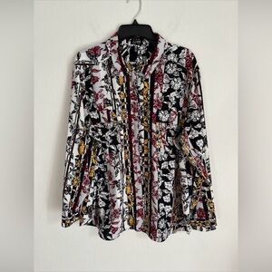 Jones New York Button Top Women 3X Multicolor